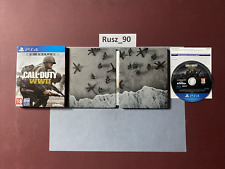 Call of Duty WWII World War 2 PS4 Pro Steelbook Edition RARE IN EXC COND NO DLC