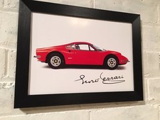 Ferrari Dino poster with