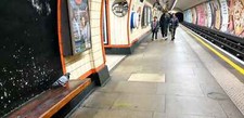 Photo 6x4 Pigeon on Seat, Bounds Green Station Friern Barnet Reminds me o c2021