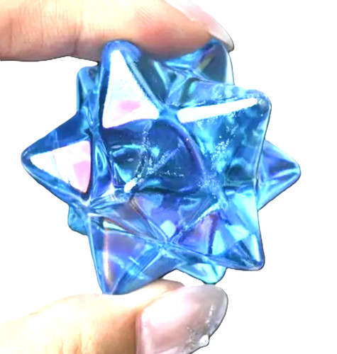 Point aqua aura crystal - point,