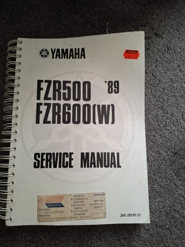 Yamaha fzr500 fzr600 92 - fzr500/fzr600, w