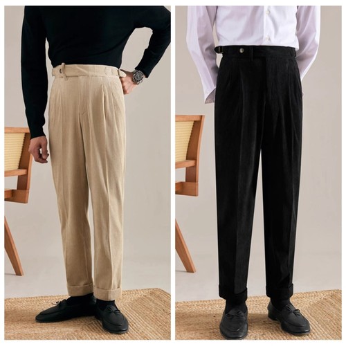 Men corduroy pants trousers - men,