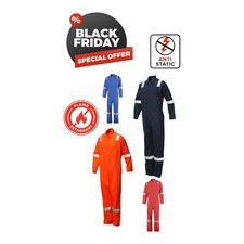 Pioner FRASCOV Riggmaster Anti Static Flame Retardant Hi Vis Coverall Overall
