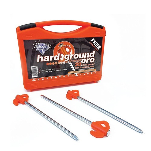 Blue diamond tent pegs heavy - blue,