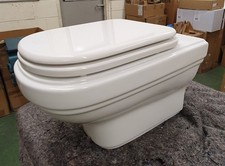 TL2336 BURLINGTON RIV13 RIVIERA WALL HUNG WC, WHITE & SOFT CLOSE SEAT WHITE