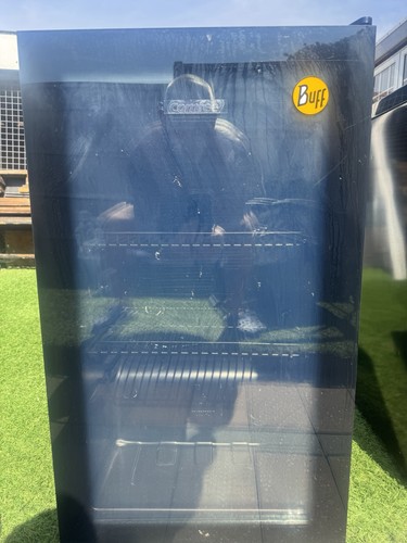 Buff black glass door display - buff,
