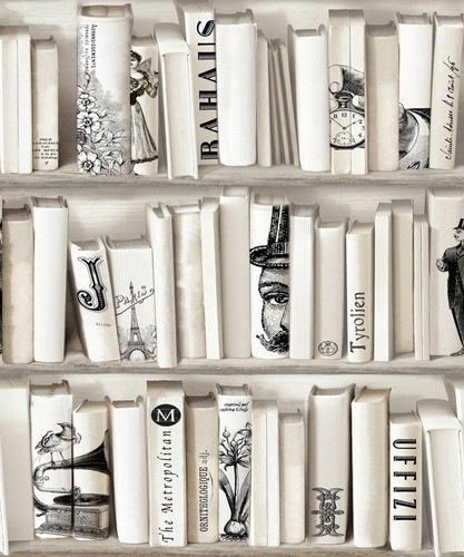Muriva cream beige bookcase - muriva,
