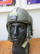 British RAF Mk. 1A Flying Helmet Bone Dome Cold War Jet Flight 1970 w/ Type G