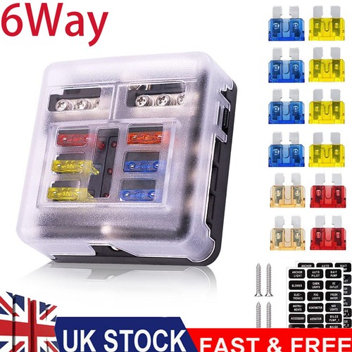 Way blade fuse box block - 6,