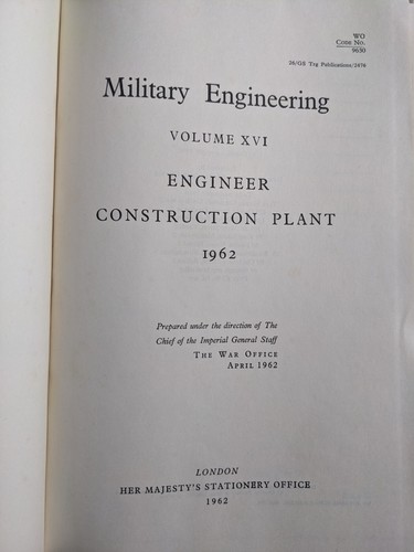 Military engineering volume - engineering,