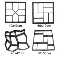 Garden Paving Pavement Mold Patio Concrete Stone Path Walk Maker Reusable Mould 