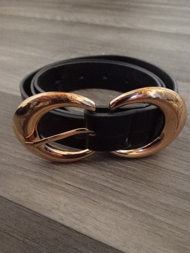 Primark black leather - black, belt