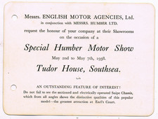 VINTAGE 1938 HUMBER SNIPE