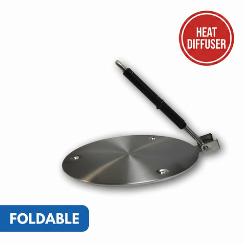 Foldable heat diffuser - heat, plate