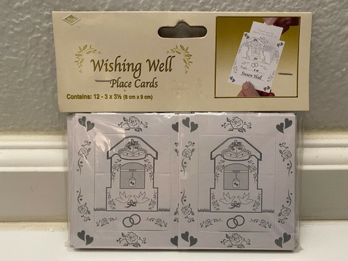 Wishing well place cards - place,