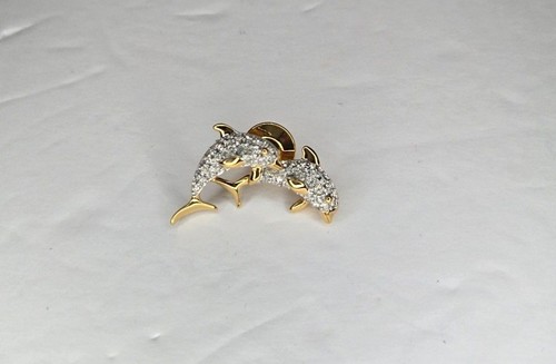 Swarovski dolphins pave - dolphins,