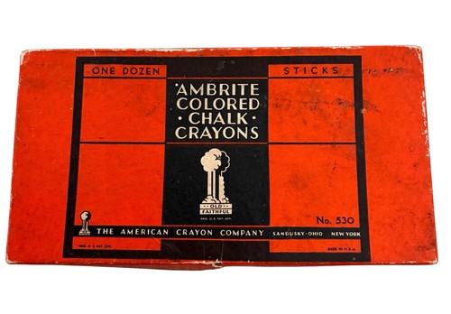 Vintage ambrite colored chalk - vintage,