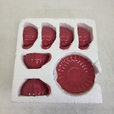 Teacup & Saucer Set Red