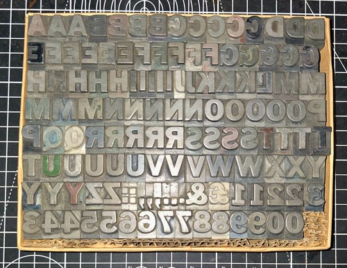 48pt capitals set - set, metal