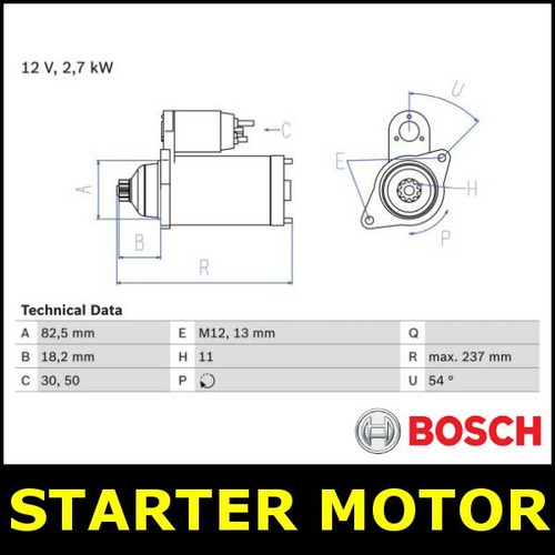 Starter motor fits toyota land - starter,