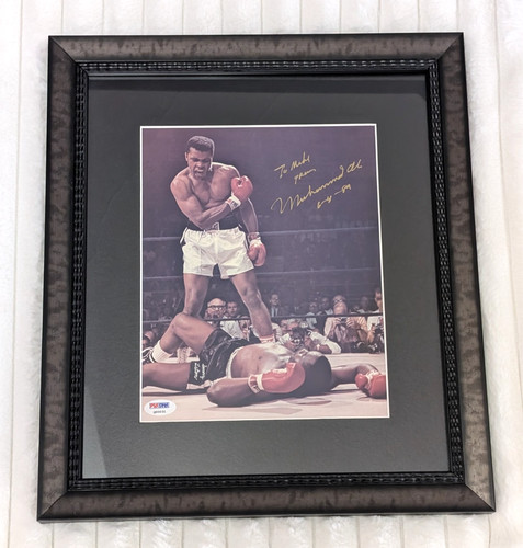 Muhammad ali signed - signed, psa