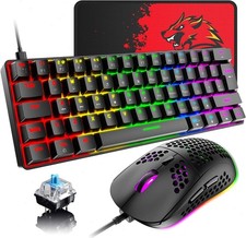 ZIYOU LANG T60 Wired Mechanical Gaming Keyboard and Mouse Combo Mini Portable