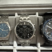 Men's Pulsar Chronograph Watch Stainless Steel Strap