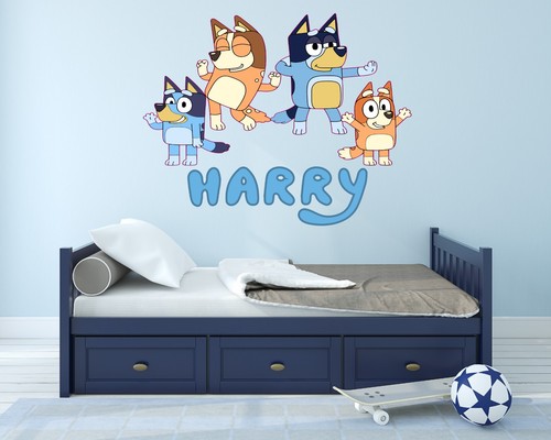 Bluey personalised wall - personalised,