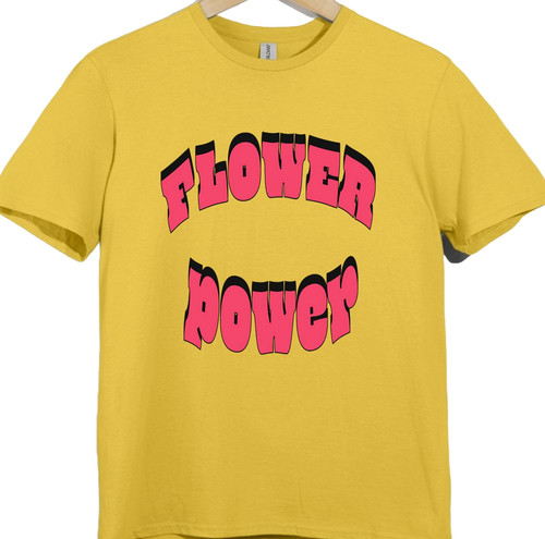 Flower power shirt retro 60s - power, t-shirt