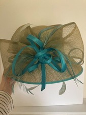 Ladies Hat Formal Turquoise