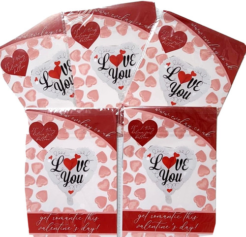 Heart valentines foil - x,