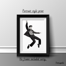 ELVIS A4 PRINT POSTER PICTURE WALL ART HOME DECOR UNFRAMED NEW GIFT MUSIC SINGER