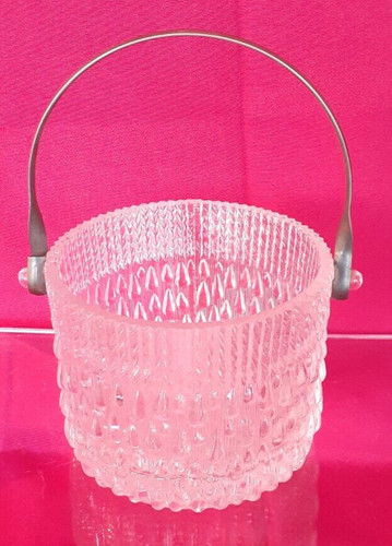 Vintage cut glass - cut, jar