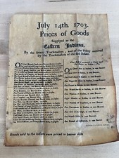 July 14th. 1703 Prices Of