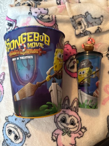 Spongebob movie popcorn tin - spongebob,