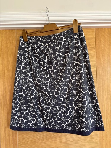 Boden grey floral - floral, skirt