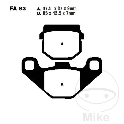 Ebc carbon brake pads scooter - ebc,
