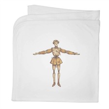 'Vintage Wooden Puppet' Cotton