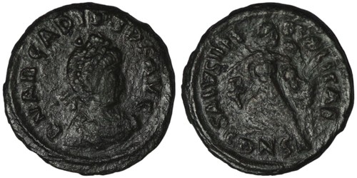 Byzantine bronze follis - byzantine,