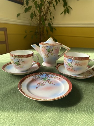 Vintage oriental tea set - vintage,