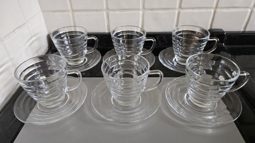 Set vintage duralex beehive - 6x,