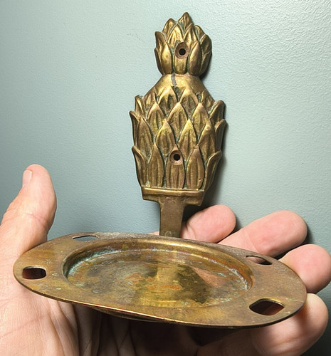 Vintage brass pineapple - brass,