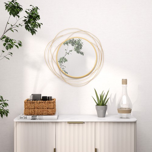 Modern 65cm round wall - 65cm, mirror