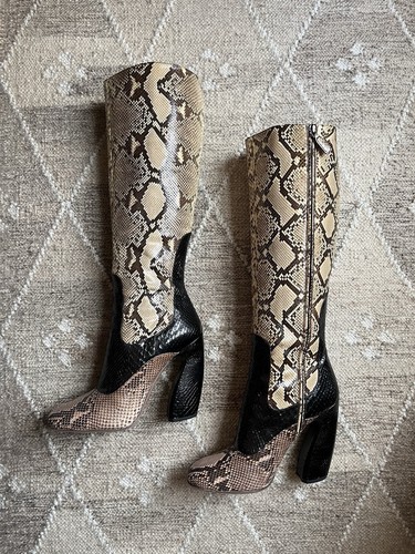 Prada fw11 runway python boots - runway,