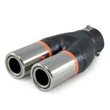 Exhaust Tip Trim Pipe Tail Double For Peugeot 106 1007 205 206 207 208 305 307