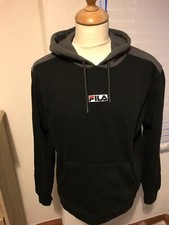 FILA MANS HOODIE,BLACK AND