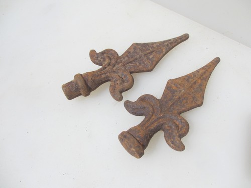 Antique iron finials end top - finials,