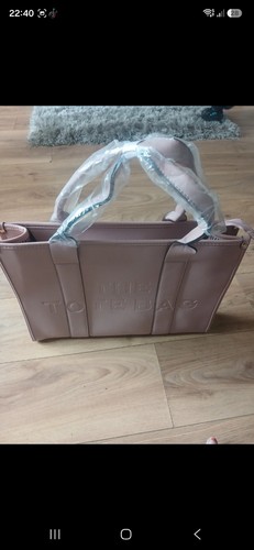 Baby pink large tote bag - bag, with