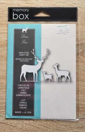 Memory box dies - deer, trio