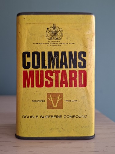 Vintage colmans mustard tin - vintage,